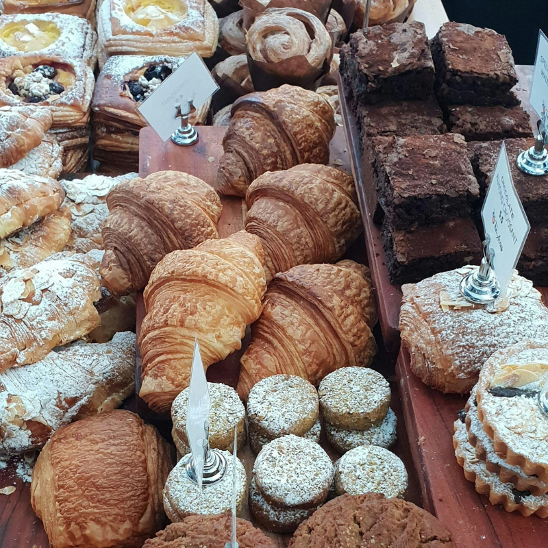 pastries at farmers market
