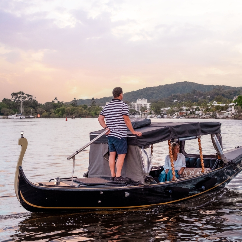gondola on noosa river